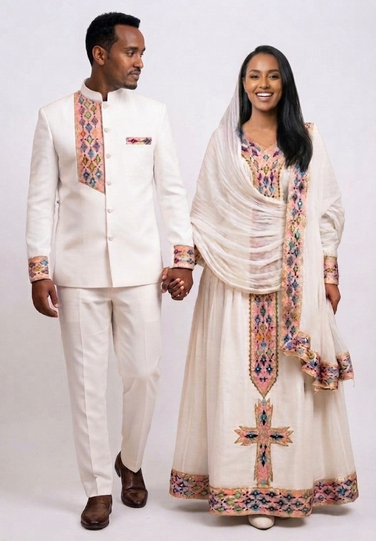 Couple's Traditional Dress - 0005 Tilfi Silver Lining-00000